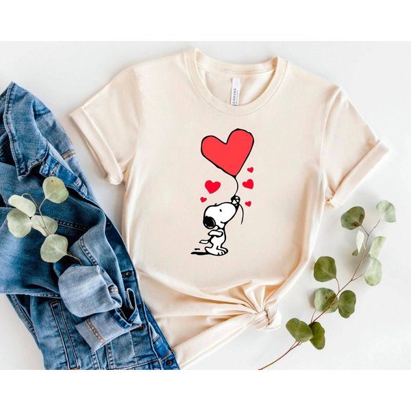 Snoopy Heart Valentine's Day Shirt-image