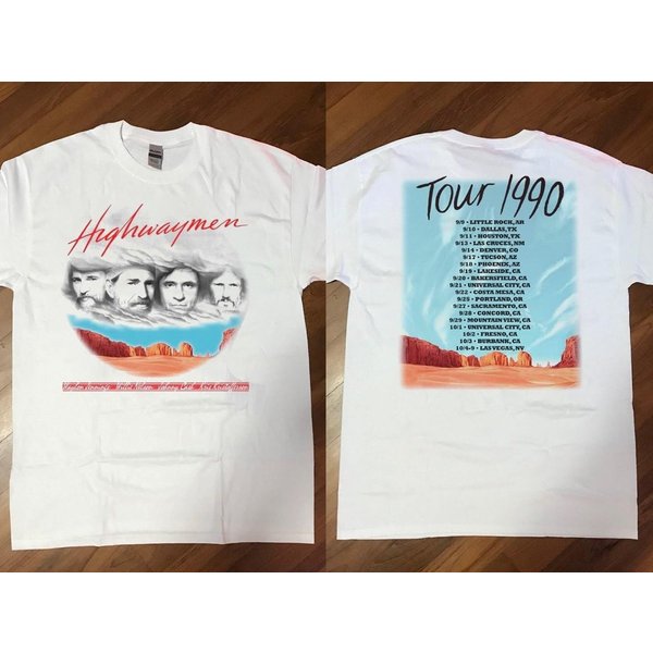 The Highwaymen 1990 Kick Off Concert Tour T-Shirt-image