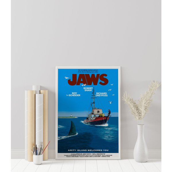 Jaws Poster - Steven Spielberg - Movie Poster-image