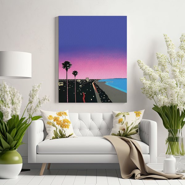 Hiroshi Nagai Vaporwave Bendro Canvas-image