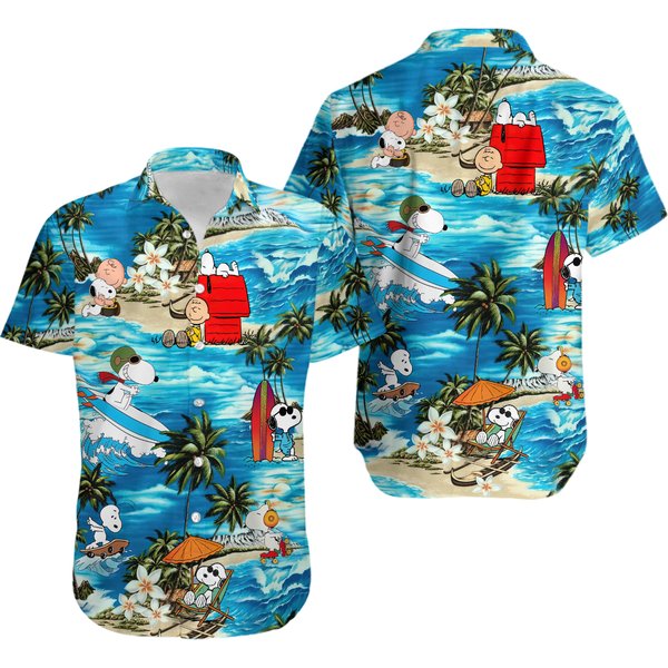 Snoopy Summer Time Hawaiian Shirt, Snoopy Hawaii Shirt Beach Summer-image