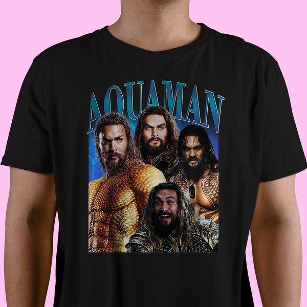 Aquaman Jason Momoa Vintage T-Shirt, Gift For Women And Man Unisex T-Shirt-image
