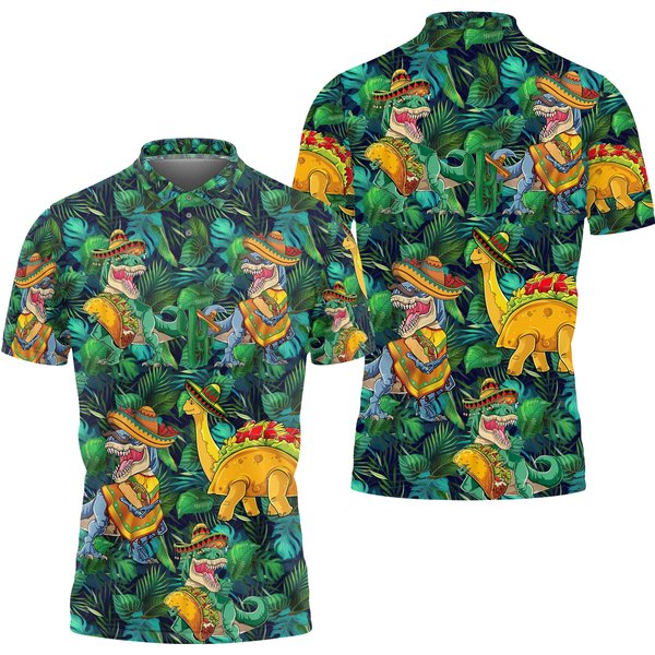 Gopory Dinosaur Golf Shirt-image
