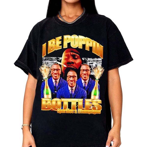 I Be Poppin Bottles Sparkles And Champagne 2023 T-Shirt-image