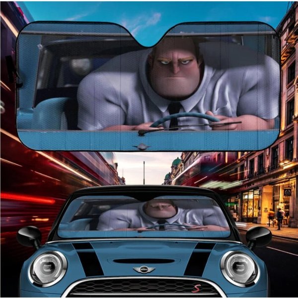 Mr Incredible Small Car Car Auto Sunshades, Mr Incredible Sunshades-image