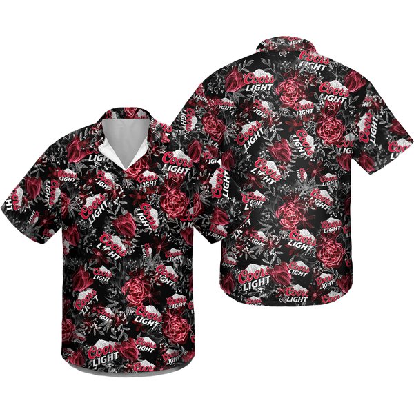 Ccoors Light Unisex Hawaiian Shirt, Ccoors Light Beer Button Up Shirt-image