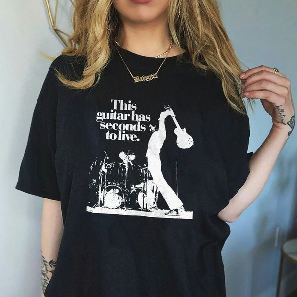 Pete Townshend The Who This Guitar Has Seconds To Live Rock Music T-Shirt-image