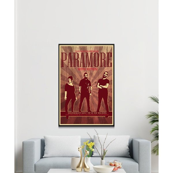 Paramore Posters, Vintage Music Posters, Music Poster-image