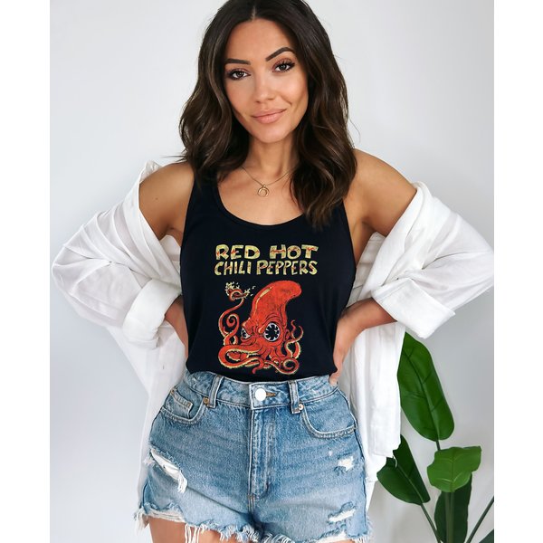 Red Hot Chili Peppers Tank Top, Vintage Band Tank, Racerback Band Tank Top-image