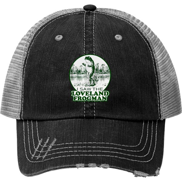 Frog I Saw The Loveland Frog Print Trucker Hats-image