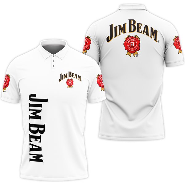 Jim Beam Unisex Polo Shirt 3D-image