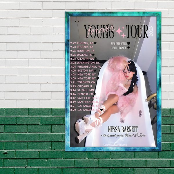 Nessa Barrett Young Forever Tour 2023 Poster-image