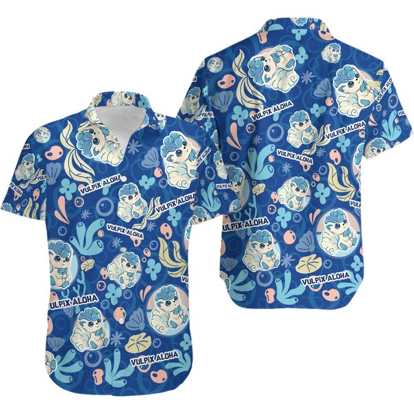 Vaporeon Water Pkm Hawaiian Shirt-image
