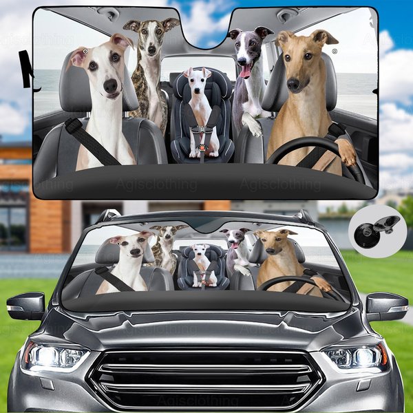 Greyhound Car Sunshade, Greyhound Car-image