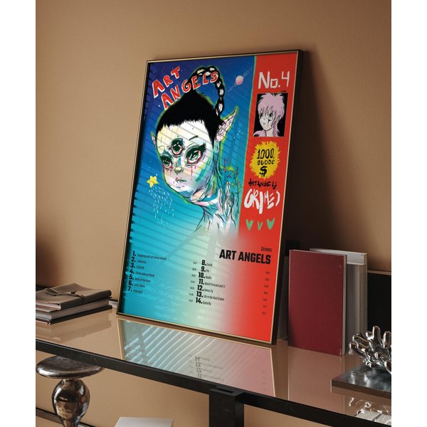 Grimes - Art Angels Album Cover Poster-image