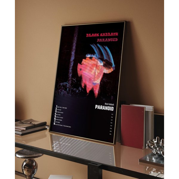 Black Sabbath - Paranoid Album Cover Poster-image