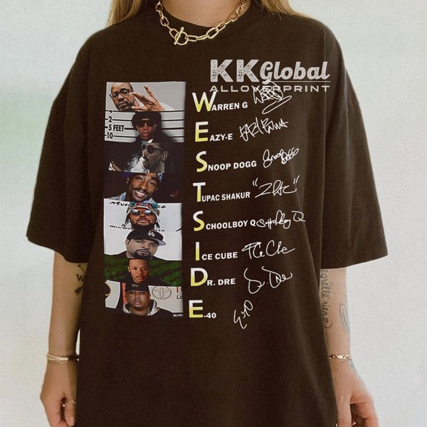 Westside Warren G Eazy E Snoop Dogg Tupac Shirt-image