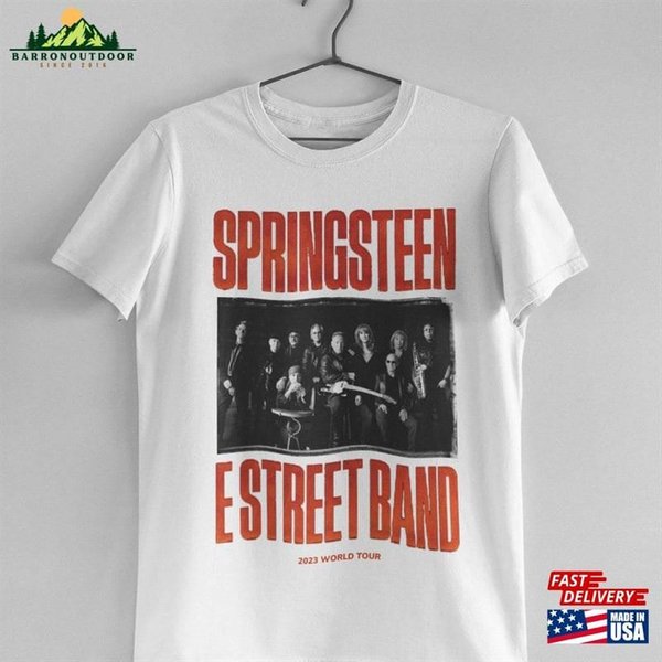 Vintage Bruce Springsteen Born In The Usa T-Shirt, E Street Band 2023 Tour Shirt-image