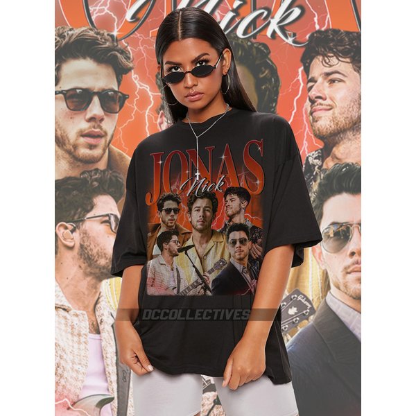 Nick Jonas Shirt, Vintage 90S Nick Jonass Tshirt-image
