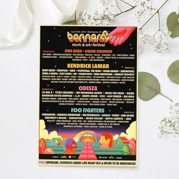 Bonnaroo Announces 2023 Lineup Poster-image