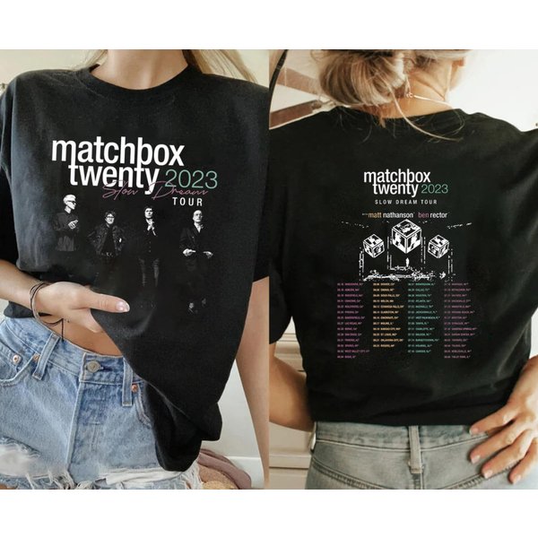 Matchbox Twenty Slow Dream Tour 2023 Shirt, Matchbox Twenty Band Fan Shirt-image