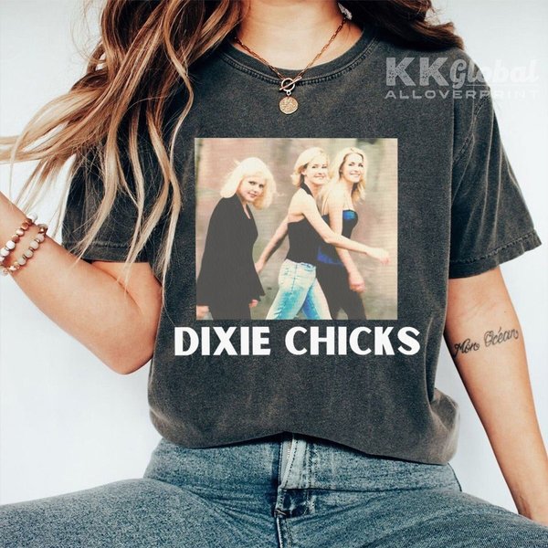 Dixie Chicks T Shirt, 90'S Country Merchandise, The Chicks Band Tee-image