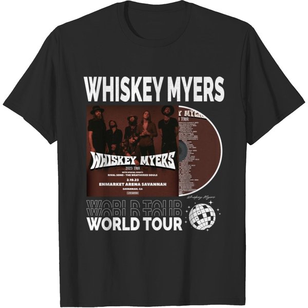 Whiskey Myers Music Shirt, Vintage Whiskey Myers World Tour 2023-image