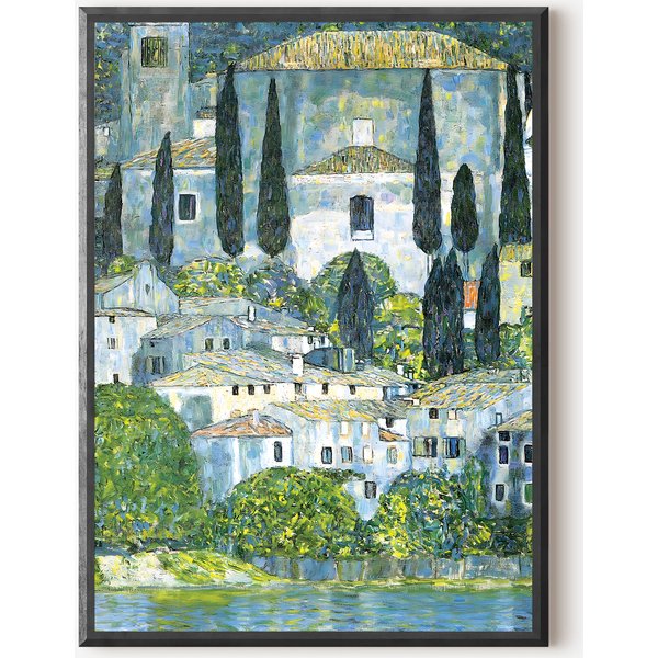 Gustav Klimt - Church In Cassone Poster-image