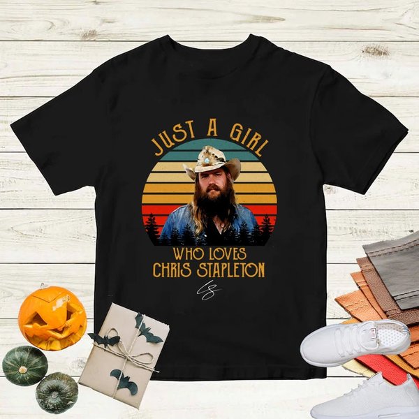 Just A Girl Who Loves Chris Stapleton T-Shirt, Chris Stapleton Country Music Shirt-image