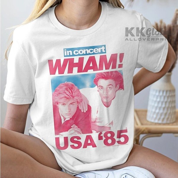 Wham Pop Music Muscle Tank, Wham Shirt, Wham Big Tour Shirt-image
