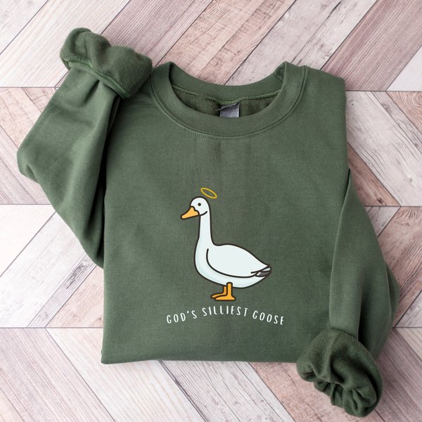 Silly Goose Sweatshirt, God's Silliest Goose Sweatshirt-image