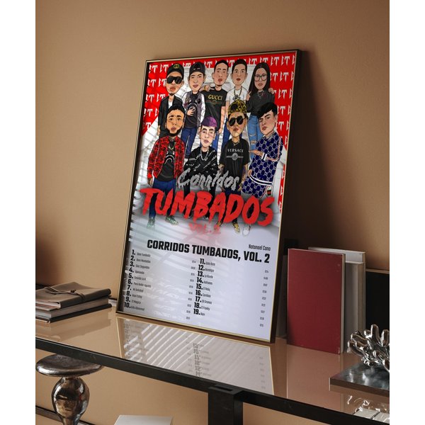 Natanael Cano - Corridos Tumbados Vol. 2 Album Cover Poster-image