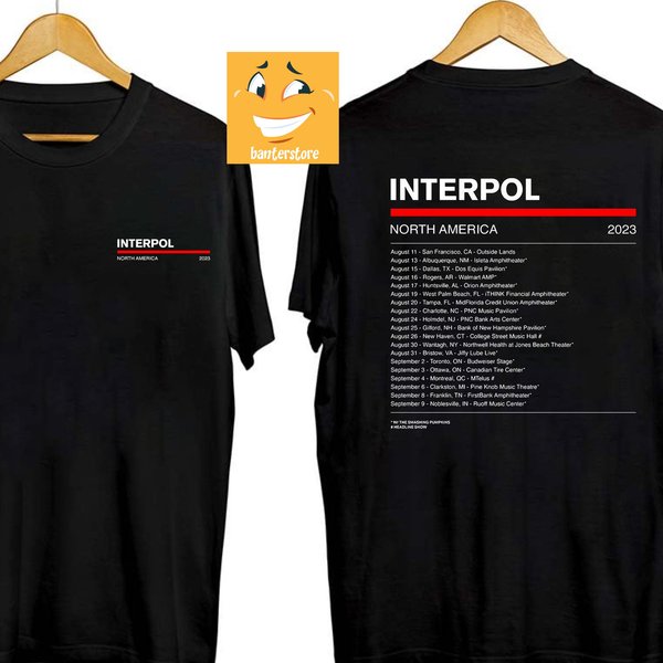 Interpol 2023 Tour Shirt, Interpol Band Fan Shirt-image