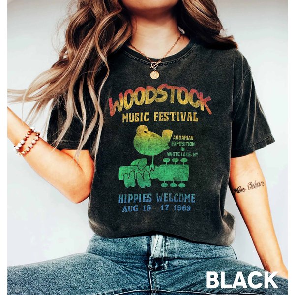Woodstock Shirt, Band Tee, Vintage Band Tee-image