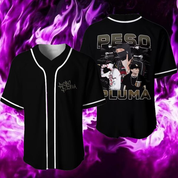 Peso Pluma Music Baseball Jersey, Peso Pluma Baseball Jersey Shirt-image