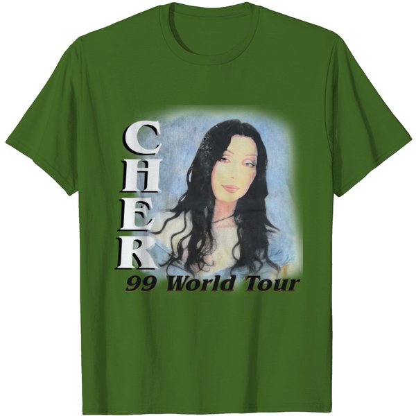 Cher 1999 World Tour Do You Believe In Love After Love? White Bootleg Concert T Shirt-image