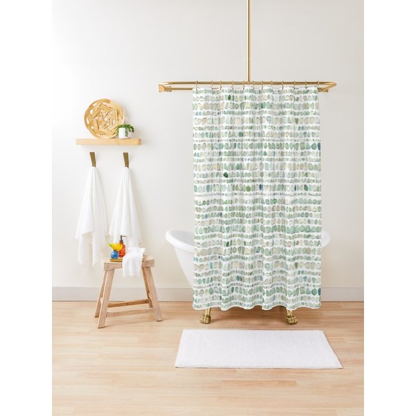 Sea Glass Stripe | Shower Curtain