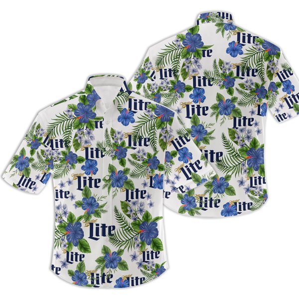 Miller Lite Beer Unisex Hawaiian Shirt-image