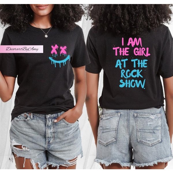 B182 Shirt, Girl At Rock Show Shirt, Punk Rock Shirt, Blink Punk Music Shirt-image