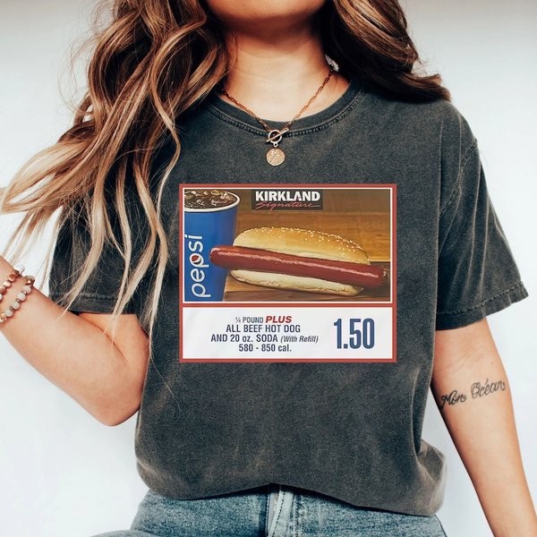 Kirkland Costco Hot Dog Soda Combo Glizzy T-Shirt, Costco Hot Dog Shirt-image