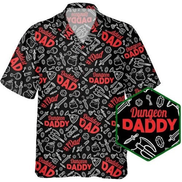 Dungeon Daddy Dnd Hawaiian Shirt-image