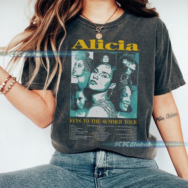 Alicia Keys Music Shirt World Tour 2023 T-Shirt-image