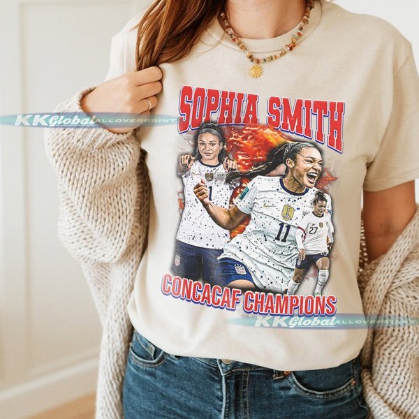 Sophia Smith Shirt | Uswnt | Us Womens Soccer Team Vintage Tee-image