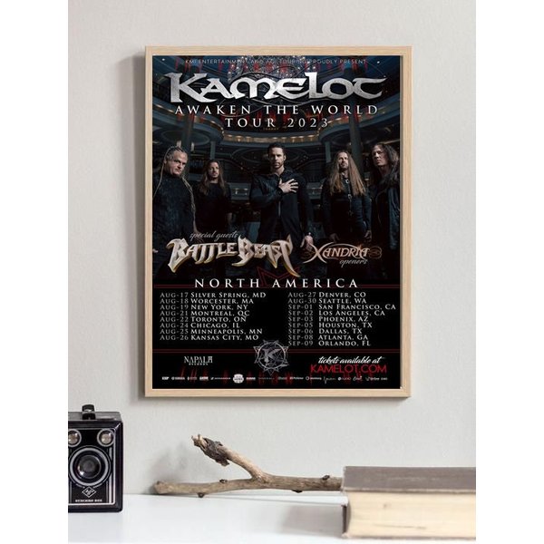 Kamelot Awaken The World North American Tour 2023 Poster-image
