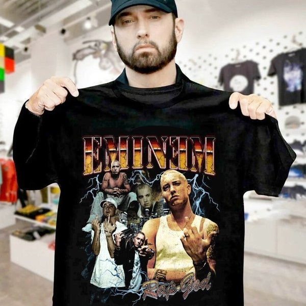Vintage Eminem Rap God Shirt-image
