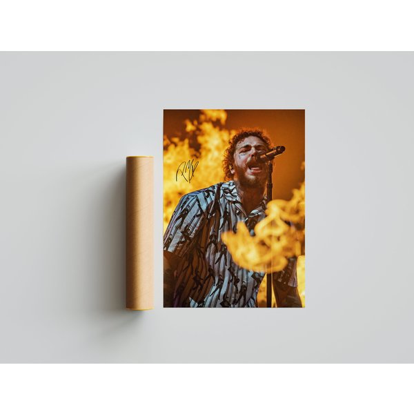Post Malone Signature Fan Poster-image