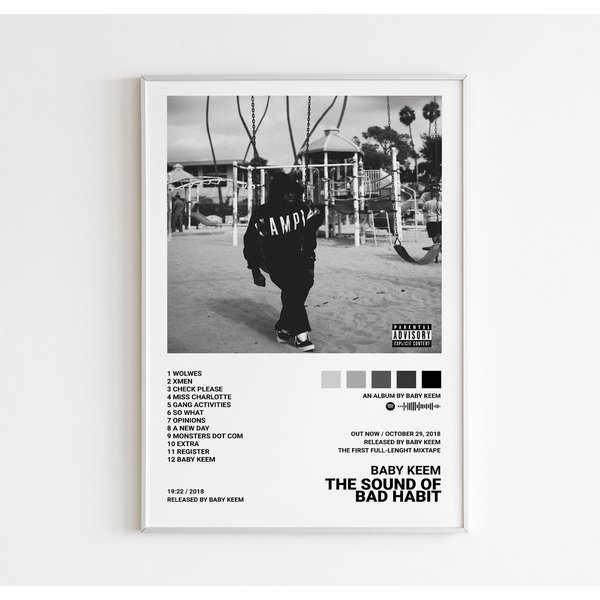 Baby Keem Posters, The Sounds Of Bad Habit Poster-image