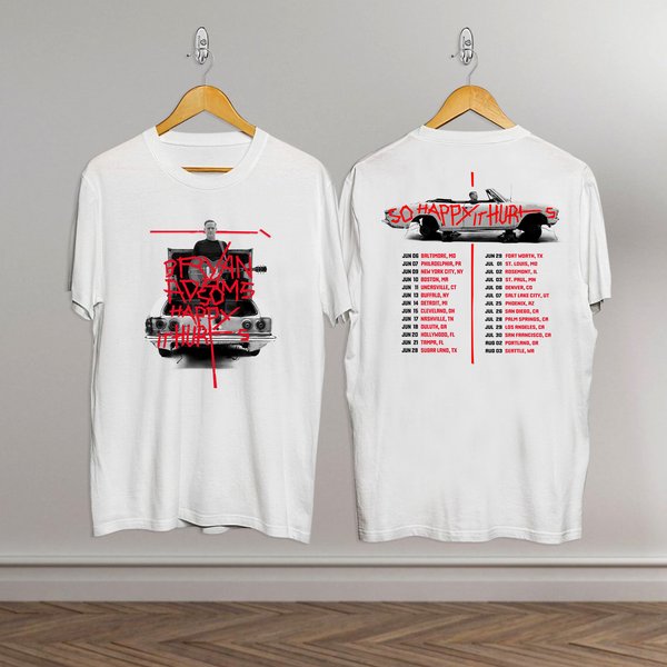 Bryan Adams So Happy It Hurts Tour 2023 Merch, Bryan Adams Tour 2023 Shirt-image