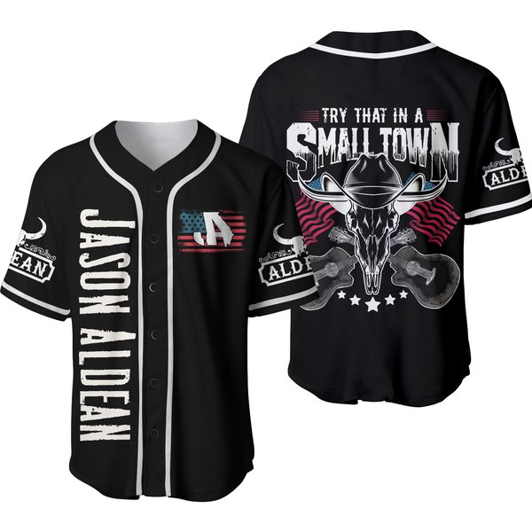 Jason Aldean Try That In A Small Town Baseball Jersey-image