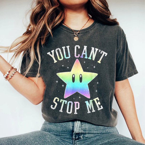 Nintendo Super Mario Sea Star You Can't Stop Me Shirt-image